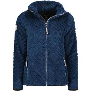 Geographical Norway Uparola Lady – Polaire Fine Femme Chaude Fermeture Zip – Veste Automne Hiver Printemps Chaud Femmes – Longues Manches Vetement Pull Fourrure Doux Confort(Marine)