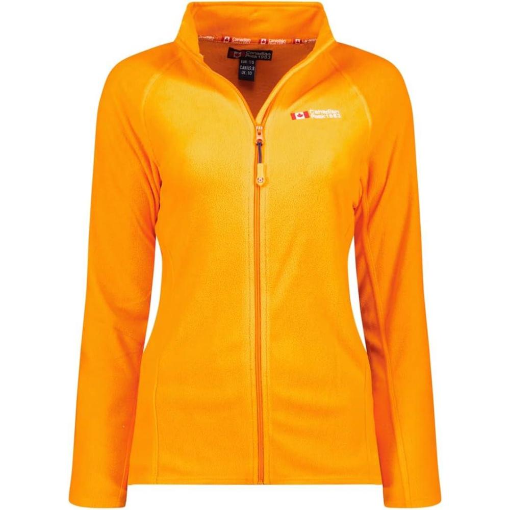 imageCanadian Peak Tugeak FZ Lady Polaire Fine Femme Chaude Fermeture Zip Veste Automne Hiver Printemps Chaud Femmes Longues Manches Vetement Pull Fourrure Doux ConfortOrange