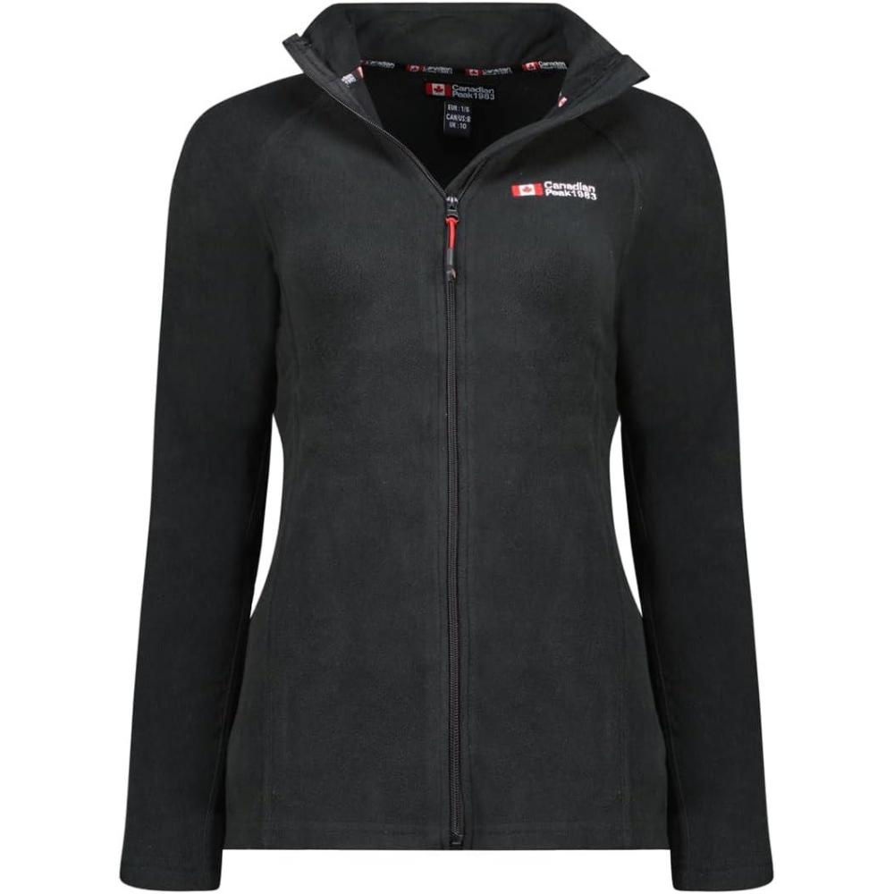 imageCanadian Peak Tugeak FZ Lady Polaire Fine Femme Chaude Fermeture Zip Veste Automne Hiver Printemps Chaud Femmes Longues Manches Vetement Pull Fourrure Doux ConfortNoir