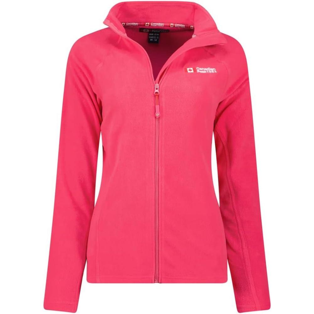imageCanadian Peak Tugeak FZ Lady Polaire Fine Femme Chaude Fermeture Zip Veste Automne Hiver Printemps Chaud Femmes Longues Manches Vetement Pull Fourrure Doux ConfortFuchsia