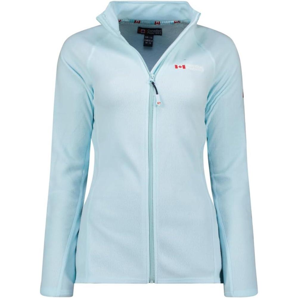 imageCanadian Peak Tugeak FZ Lady Polaire Fine Femme Chaude Fermeture Zip Veste Automne Hiver Printemps Chaud Femmes Longues Manches Vetement Pull Fourrure Doux ConfortBleu Ciel
