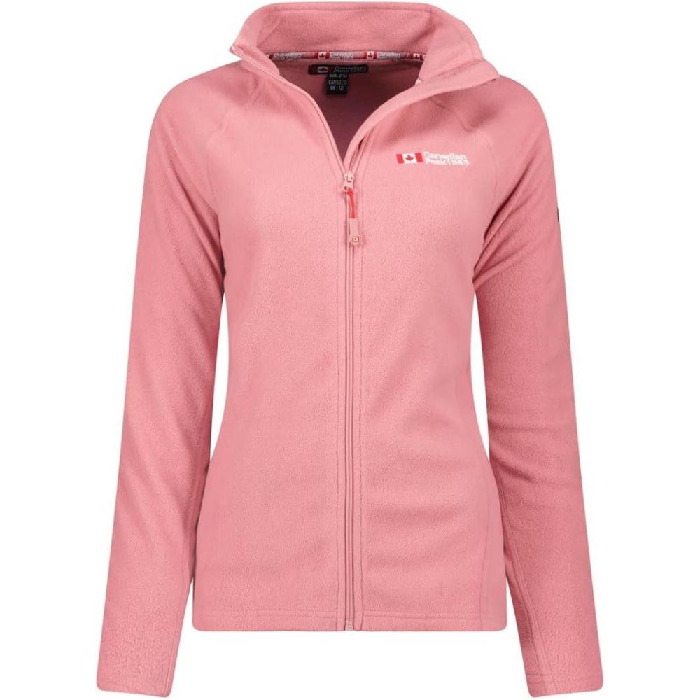 imageCanadian Peak Tugeak FZ Lady Polaire Fine Femme Chaude Fermeture Zip Veste Automne Hiver Printemps Chaud Femmes Longues Manches Vetement Pull Fourrure Doux ConfortRose Poudre