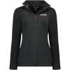 Canadian Peak Tugeak FZ Lady – Polaire Fine Femme Chaude Fermeture Zip – Veste Automne Hiver Printemps Chaud Femmes – Longues Manches Vetement Pull Fourrure Doux Confort(Noir)
