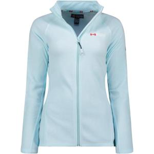 Canadian Peak Tugeak FZ Lady – Polaire Fine Femme Chaude Fermeture Zip – Veste Automne Hiver Printemps Chaud Femmes – Longues Manches Vetement Pull Fourrure Doux Confort(Bleu Ciel)