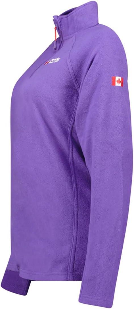 imageCanadian Peak Tugeak Hz Lady Polaire Fine Femme Chaude Fermeture Zip Veste Automne Hiver Printemps Chaud Femmes Longues Manches Vetement Pull Fourrure Doux ConfortViolet