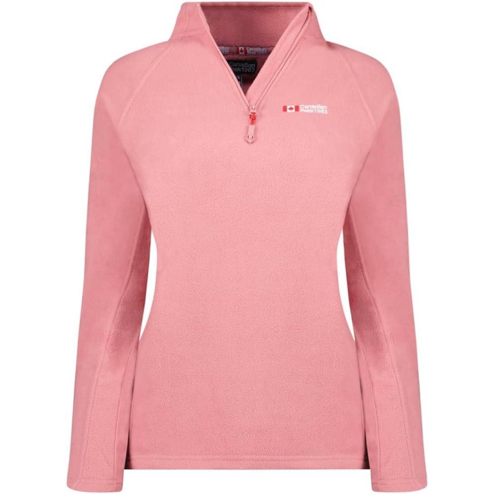 imageCanadian Peak Tugeak Hz Lady Polaire Fine Femme Chaude Fermeture Zip Veste Automne Hiver Printemps Chaud Femmes Longues Manches Vetement Pull Fourrure Doux ConfortRose Pale