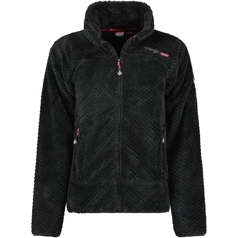 imageGeographical Norway Tropezienne Lady  Polaire Fine Femme Chaude Fermeture Zip  Veste Automne Hiver Printemps Chaud Femmes  Longues Manches Vetement Pull Fourrure Doux ConfortNoir