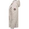 Canadian Peak Talerteak Lady – Polaire Fine Femme Chaude Fermeture Zip – Veste Automne Hiver Printemps Chaud Femmes – Longues Manches Vetement Pull Fourrure Doux Confort(Gris Clair)