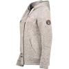 Canadian Peak Talerteak Lady – Polaire Fine Femme Chaude Fermeture Zip – Veste Automne Hiver Printemps Chaud Femmes – Longues Manches Vetement Pull Fourrure Doux Confort(Gris Clair)