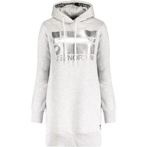 Geographical Norway Fabienne Lady Sweatshirt à Capuche Femme(Gris Clair)