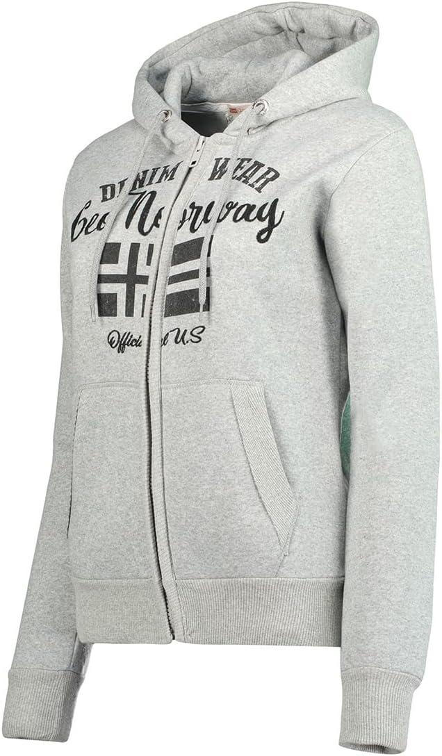 imageGeographical Norway Galouse Lady Sweatshirt Capuche FemmeGris Clair