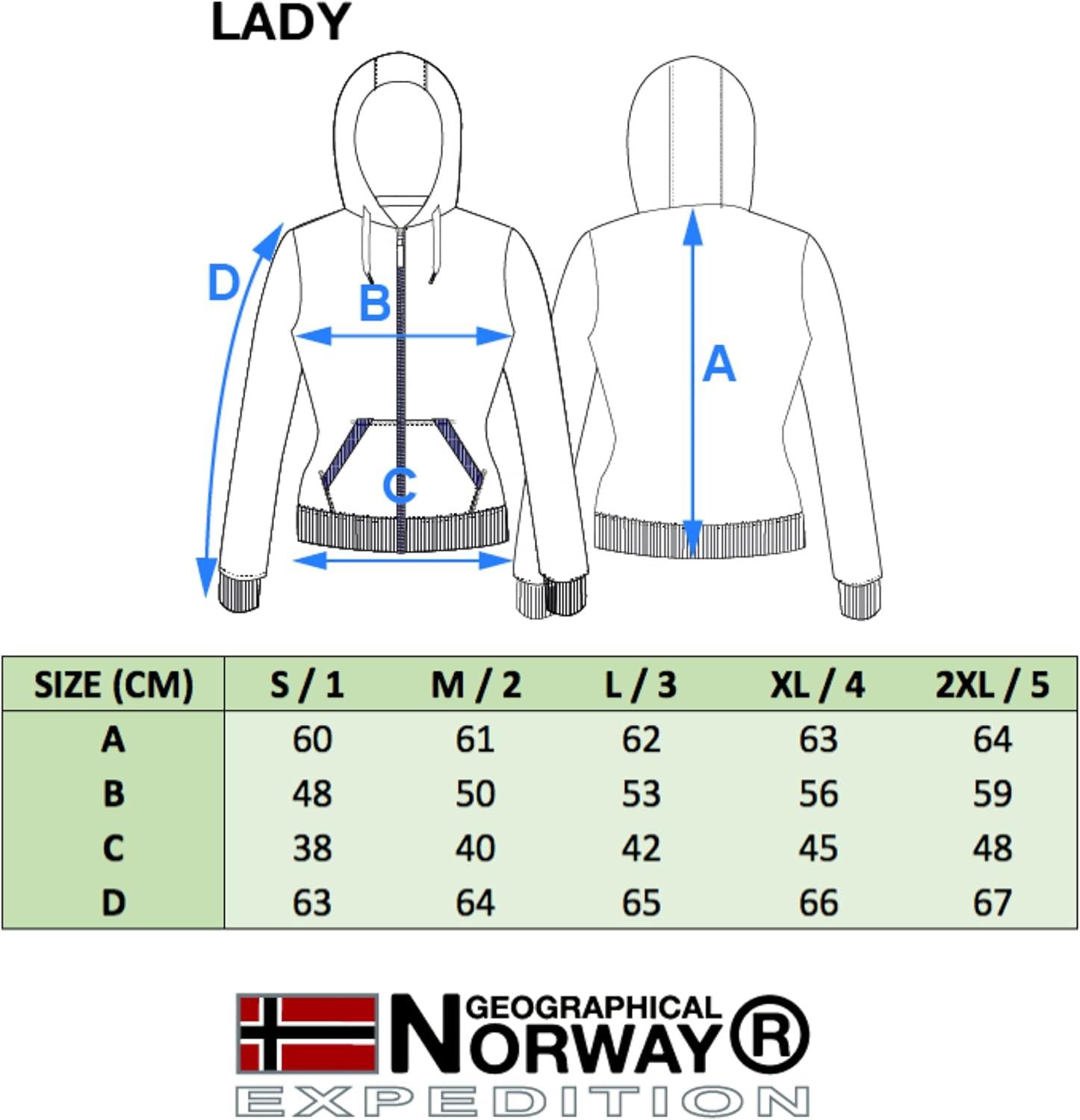 imageGeographical Norway Galouse Lady Sweatshirt Capuche FemmeGris Clair