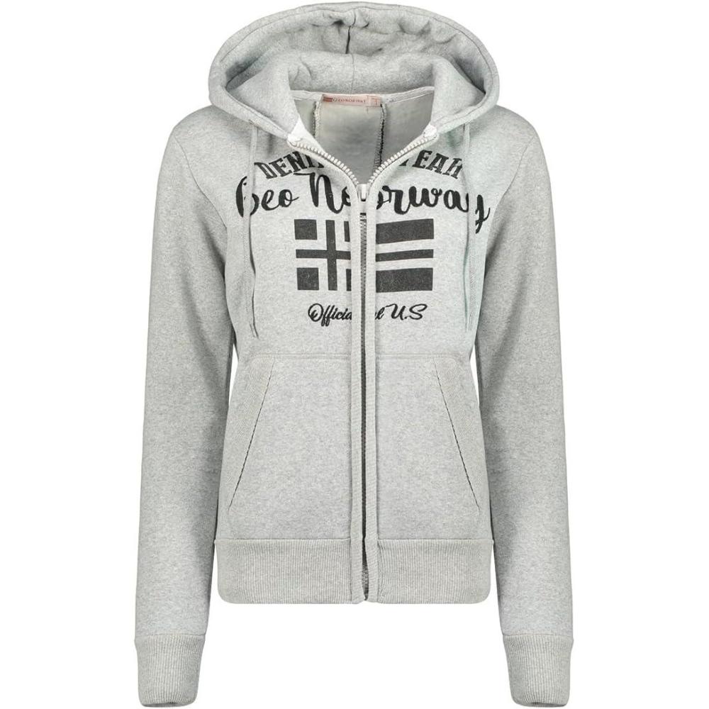 imageGeographical Norway Galouse Lady Sweatshirt Capuche FemmeGris Clair