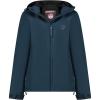 Geographical Norway TAMILATAL Femme – Veste Softshell à Capuche, Imperméable, Coupe-Vent et Respirante, Idéale pour la Randonnée et les Activités Outdoor(Marine)