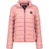 Geographical Norway ATIKAMAP Femme – Doudoune Légère Matelassée Mi-Saison – Blouson Chaud Daily Wear – Veste Outdoor Coupe-Vent avec Capuche Amovible – Style Urbain Automne Hiver(Vieux Rose)