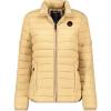 Geographical Norway ATIKAMAP Femme – Doudoune Légère Matelassée Mi-Saison – Blouson Chaud Daily Wear – Veste Outdoor Coupe-Vent avec Capuche Amovible – Style Urbain Automne Hiver(Beige)