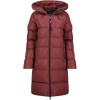 Geographical Norway April Femme – Parka Longue Chaude Hiver avec Capuche – Manteau Imperméable Déperlant – Blouson Outdoor Coupe-Vent Confort Urbain(Bordeaux)