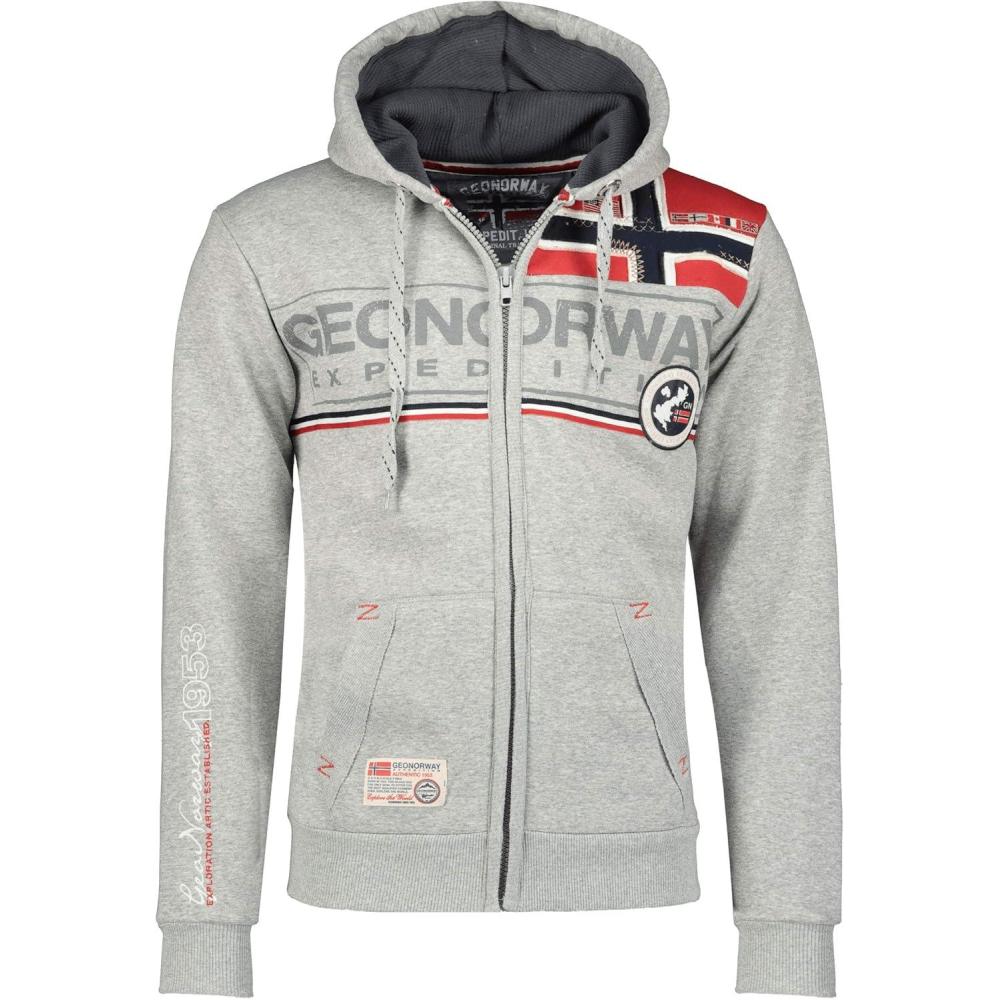 imageGeographical Norway Flipper Men Sweatshirt Capuche Homme Lot de 1Gris