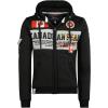Canadian Peak Fipeak Men – Sweat à capuche avec poches – Sweat à capuche pour homme – Avec logo – Manches longues – Saison Automne Hiver Printemps Été(Noir)