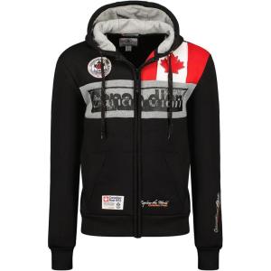 Canadian Peak Flashy Men – Sweat Homme Capuche Poche Kangourou – Vêtement Sweatshirt Hoody Chaud Manches Longues – Pull Hommes Printemps Ete Automne Hiver(Noir)