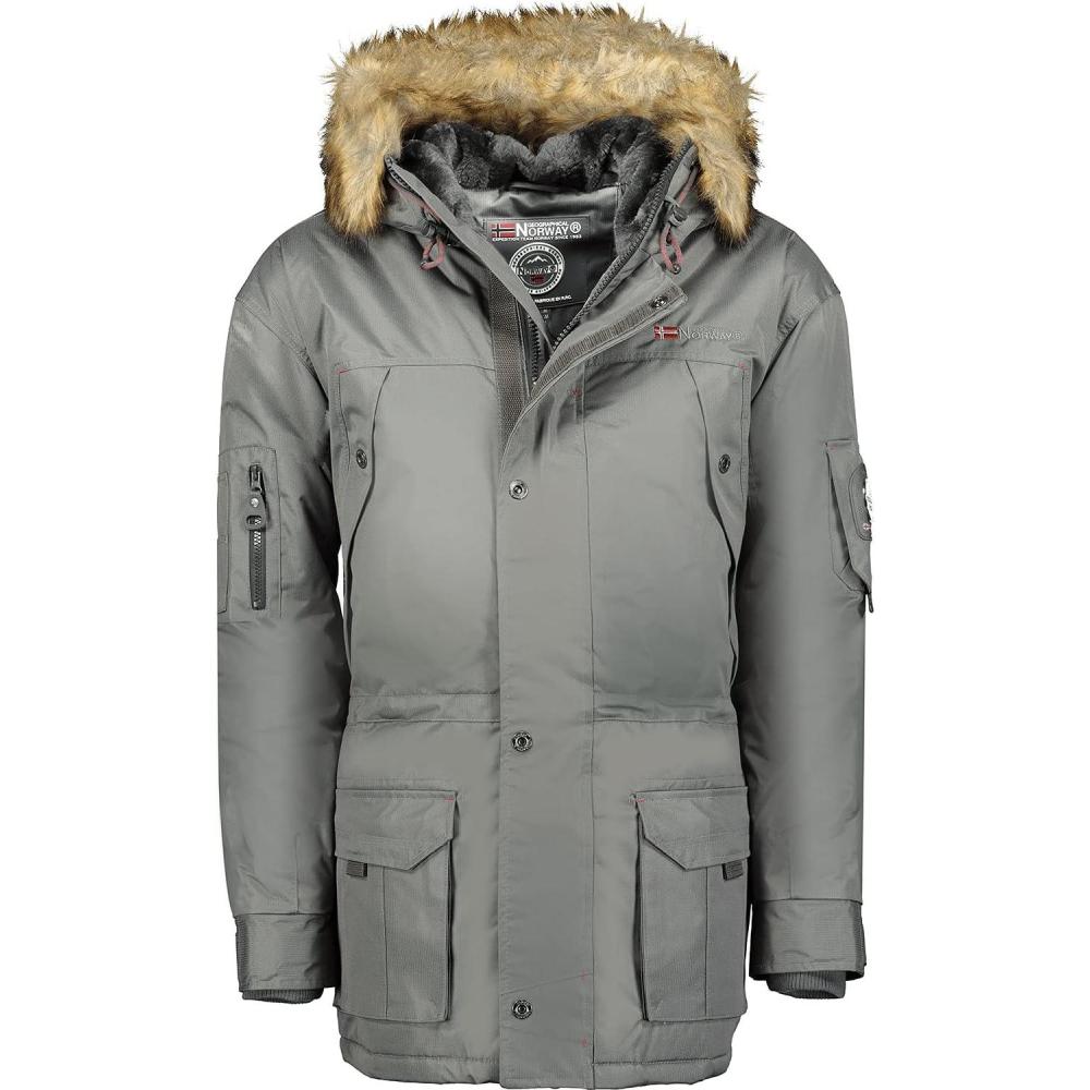 imageGeographical Norway Abiosaure Boy Parka Garcon GaronGris Fonce