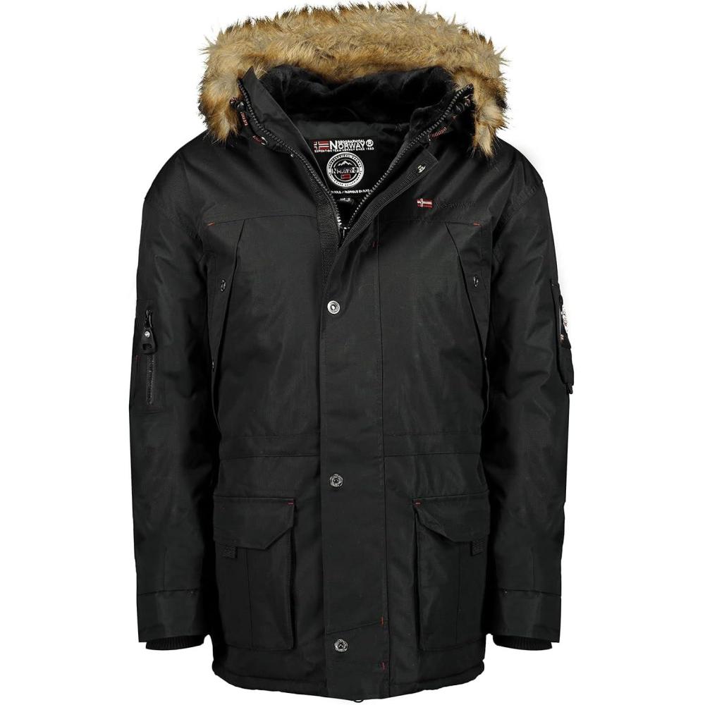 imageGeographical Norway Abiosaure Boy Parka Garcon GaronNoir
