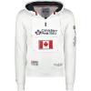 Canadian Peak Galapagos Men – Sweat Homme Capuche Poche Kangourou – Vêtement Sweatshirt Hoody Chaud Manches Longues – Pull Hommes Printemps Ete Automne Hiver(Blanc)