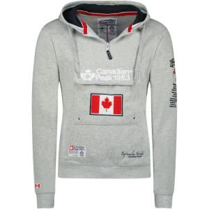 Canadian Peak Galapagos Men – Sweat Homme Capuche Poche Kangourou – Vêtement Sweatshirt Hoody Chaud Manches Longues – Pull Hommes Printemps Ete Automne Hiver(Gris Clair)