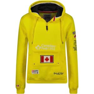 Canadian Peak Galapagos Men – Sweat Homme Capuche Poche Kangourou – Vêtement Sweatshirt Hoody Chaud Manches Longues – Pull Hommes Printemps Ete Automne Hiver(Jaune Flash)