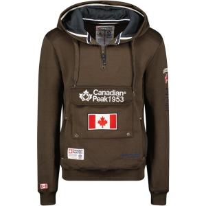 Canadian Peak Galapagos Men – Sweat Homme Capuche Poche Kangourou – Vêtement Sweatshirt Hoody Chaud Manches Longues – Pull Hommes Printemps Ete Automne Hiver(Marron)