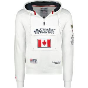 Canadian Peak Galapagos Men – Sweat Homme Capuche Poche Kangourou – Vêtement Sweatshirt Hoody Chaud Manches Longues – Pull Hommes Printemps Ete Automne Hiver(Blanc)
