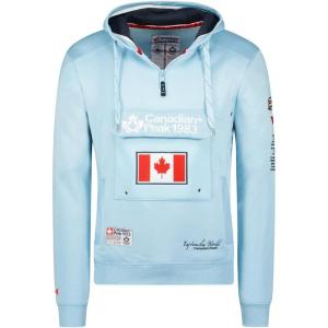 Canadian Peak Galapagos Men – Sweat Homme Capuche Poche Kangourou – Vêtement Sweatshirt Hoody Chaud Manches Longues – Pull Hommes Printemps Ete Automne Hiver(Bleu Ciel)