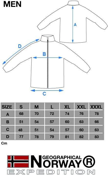 imageGeographical Norway Upload Men Polaire Homme Chaude Epaisse Fermeture Zip Veste Sweats Hiver Chaud Hommes Doux Sweat Douce Doublure Longues ManchesNoir