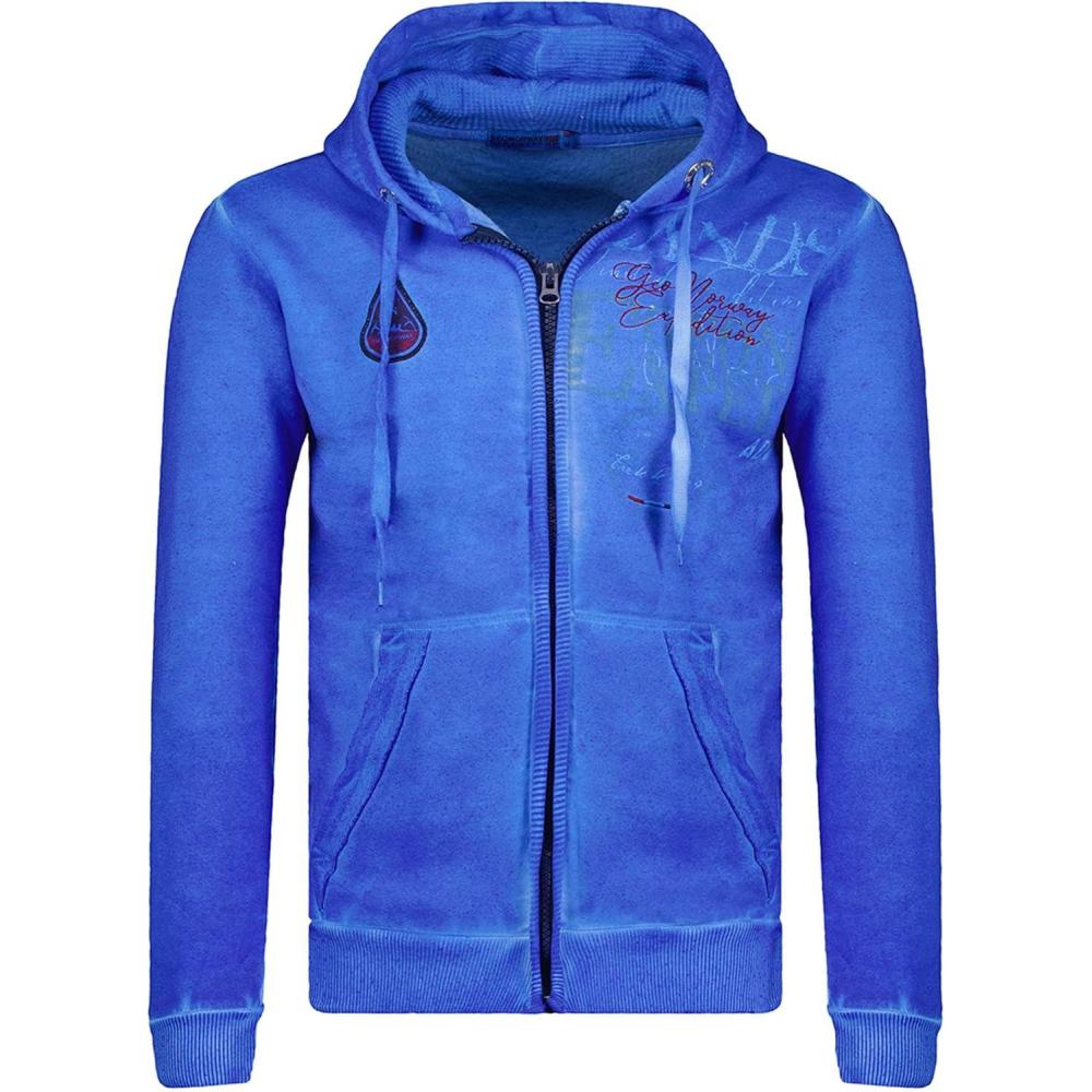 imageGeographical Norway Gadventure Men Sweat Capuche Et Poche Kangourou pour Homme Sweats Shirts Logo pour Homme Sweat Shirt Hoody Manches LonguesBleu