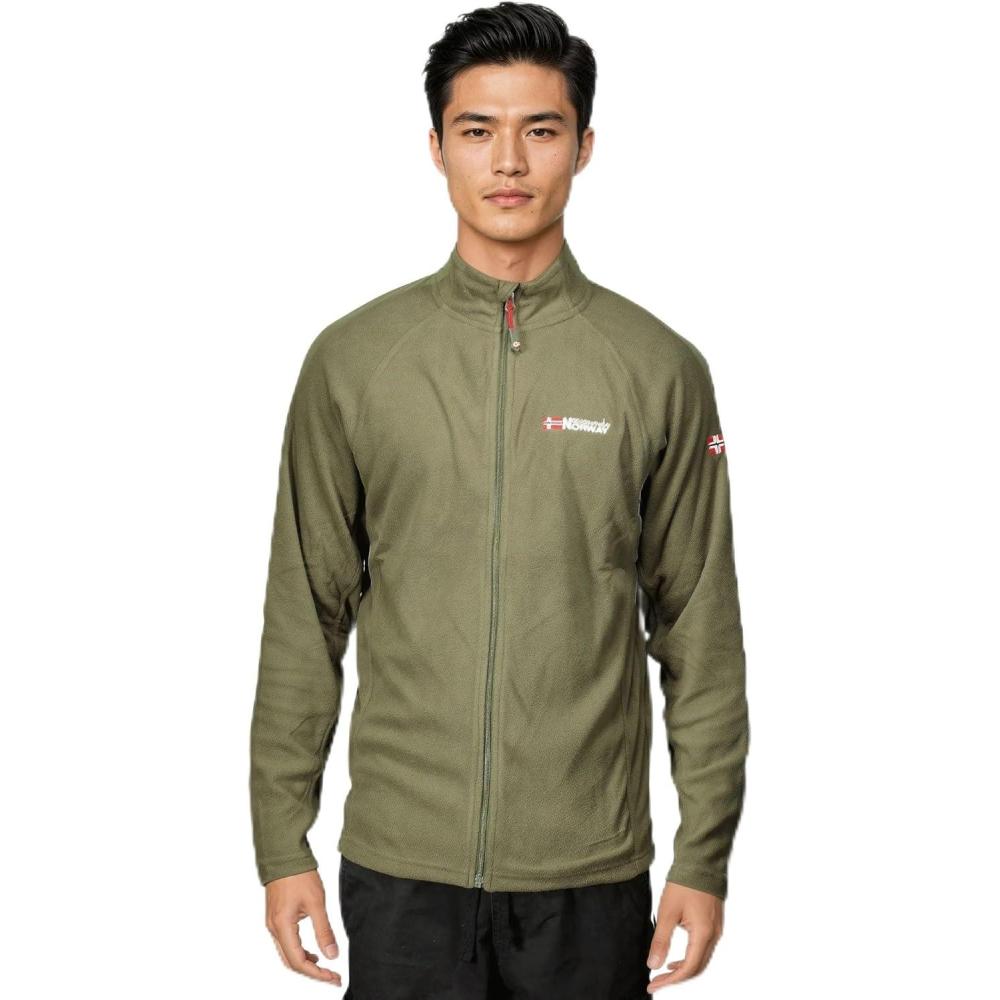 imageGeographical Norway Tug HZ Lady Micropolaire Femme Chaude Fermeture Zip Veste Automne Hiver Printemps Chaud Femmes Longues Manches Pull Fourrure Doux Confort OutdoorKaki