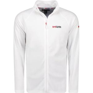 Canadian Peak Tugeak FZ Men – Polaire Epaisse Homme Chaude Fermeture Zip – Veste Sweats Hiver Chaud Hommes Doux – Sweat Doublure Longues Manches – Automne Hiver(Blanc)