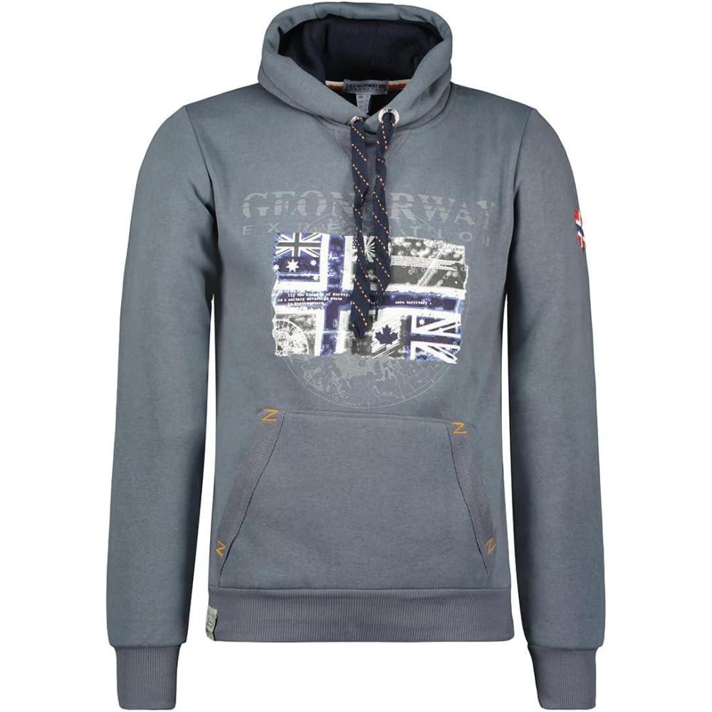 imageGeographical Norway Galon Men Sweatshirt Capuche HommeGris Fonce