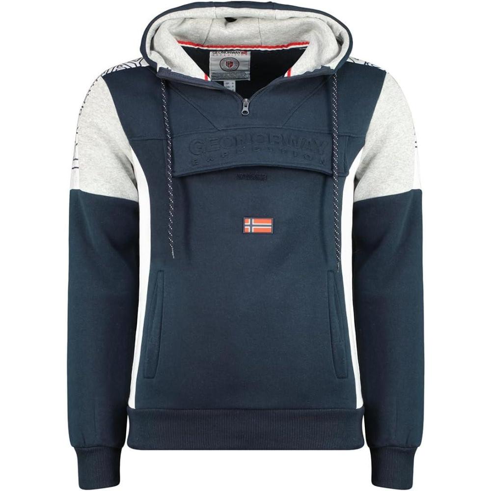 imageGeographical Norway Fago Men Hood Sweatshirt  Capuche HommeMarine