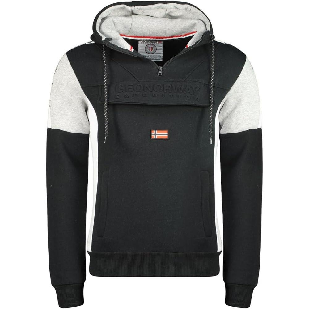 imageGeographical Norway Fago Men Hood Sweatshirt  Capuche HommeNoir