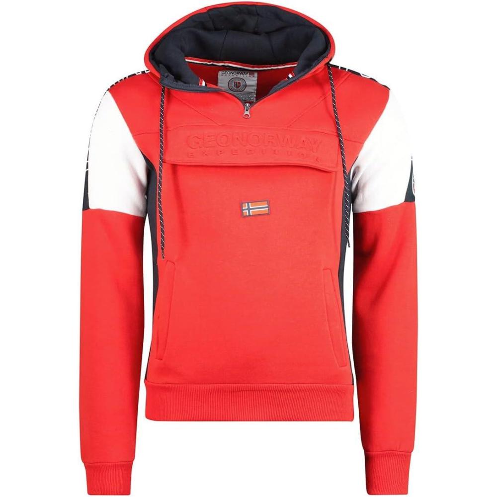 imageGeographical Norway Fago Men Hood Sweatshirt  Capuche HommeRouge