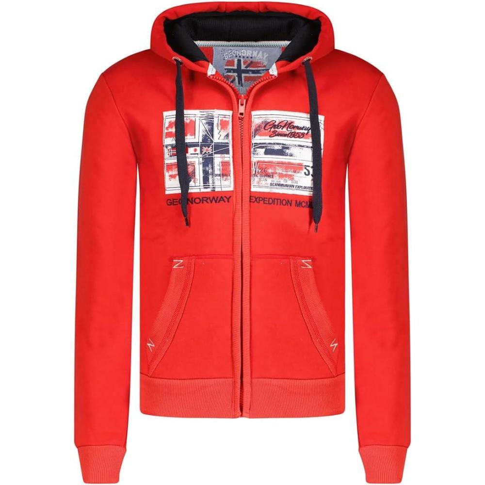 imageGeographical Norway Ginam Men Sweatshirt Capuche HommeRouge Marine