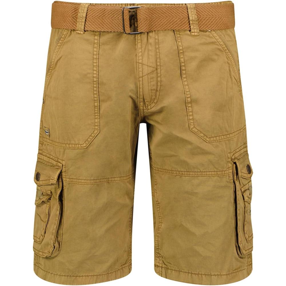 image:imageGeographical Norway Perou Men Bermuda Homme Casual Coton Short Hommes Sport Cargo Shorts Bermudas Court A Ceinture Coupe Normale Homme Printemps tKaki