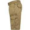 Canadian Peak Pirate Men – Bermuda Homme Casual Coton – Shorts Hommes Sport Poches Cargo – Bermudas Chino Short Court A Ceinture – Poche Taille Normale Confortable(Mastic)