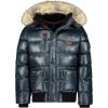 GEO NORWAY Bugs Men – Doudoune Matelassée Homme Veste Manteau Chaud Doublure Hiver Hommes – Blouson Coupe Vent Manches Longues(Marine)