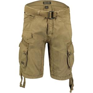 Canadian Peak Pirate Men – Bermuda Homme Casual Coton – Shorts Hommes Sport Poches Cargo – Bermudas Chino Short Court A Ceinture – Poche Taille Normale Confortable(Mastic)