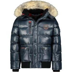 GEO NORWAY Bugs Men – Doudoune Matelassée Homme Veste Manteau Chaud Doublure Hiver Hommes – Blouson Coupe Vent Manches Longues(Marine)