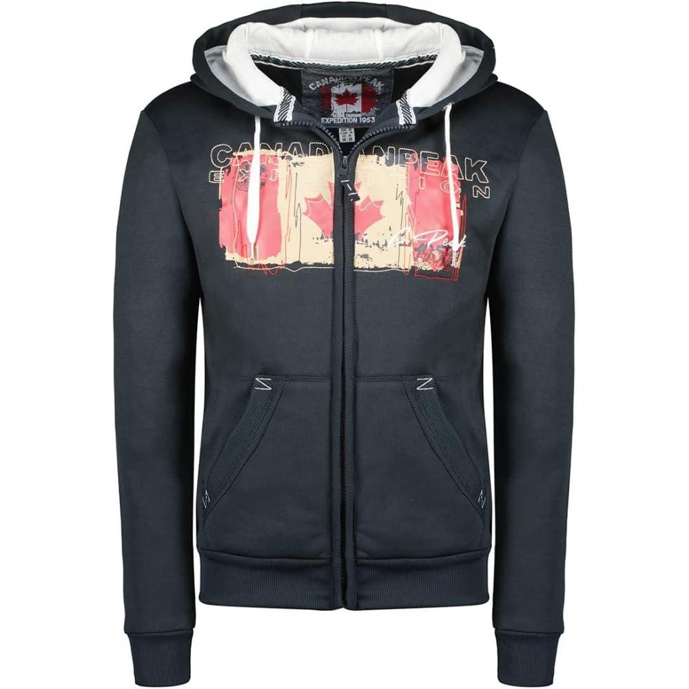 image:imageCanadian Peak Gayteak Men Sweat Capuche Et Poche Kangourou pour Homme Sweats Shirts Logo pour Homme Sweat Shirt Hoody Manches LonguesMarine