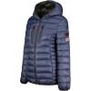Geographical Norway Alaric Lady – Doudoune Femme Capuche – Parka Chaude Matelassee Automne Hiver – Veste Manteau Chaud – Blouson Ski Coupe Vent Manches Longues Rembourrage – Femmes(Bleu Marine)