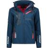 Canadian Peak Reineak Lady – Veste Femme Softshell Capuche Impermeable – Manteau Polaire Blouson Coupe Vent Resistant Travail – Vetement Randonnee Ski Automne Hiver Printemps(Marine)