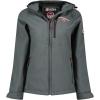 Canadian Peak Tacereak Lady – Veste Femme Softshell Capuche Impermeable – Manteau Polaire Blouson Coupe Vent Resistant Travail – Vetement Randonnee Ski Automne Hiver Printemps(Gris Fonce)